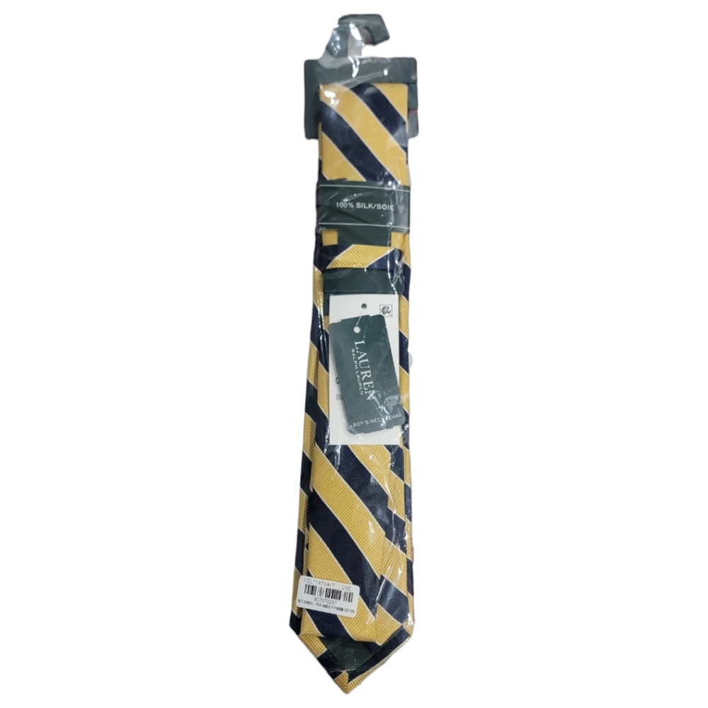 Ralph Lauren Boys Stripped Silk Repp Tie NWT - Picture 6 of 6